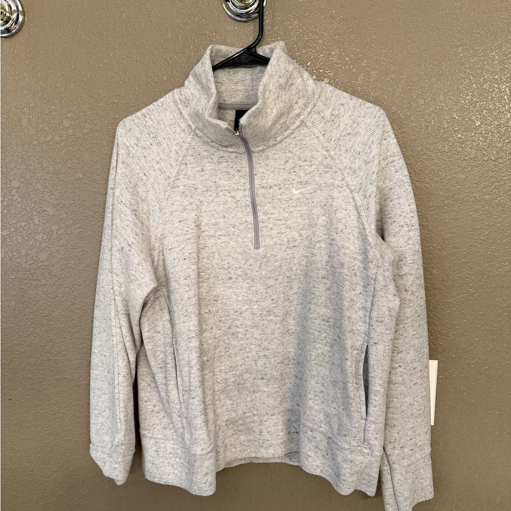 Nike Women's Gray Zip-Up Sweater